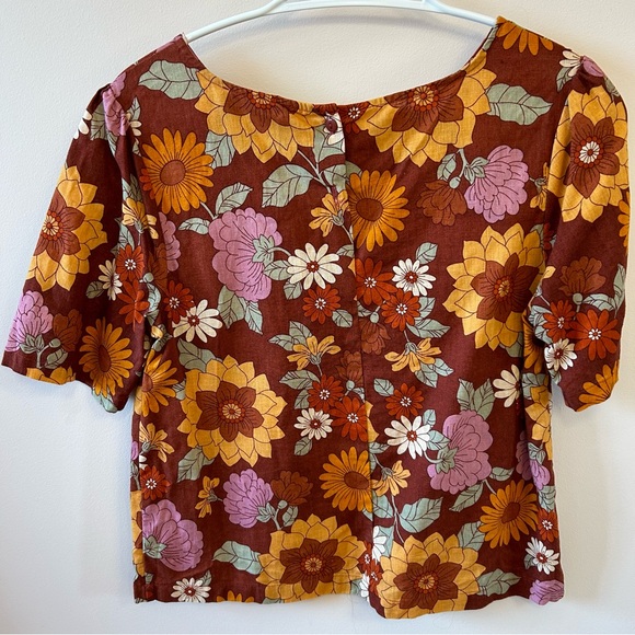 MODCLOTH x PRINCESS HIGHWAY Floral Top - Picture 2 of 6
